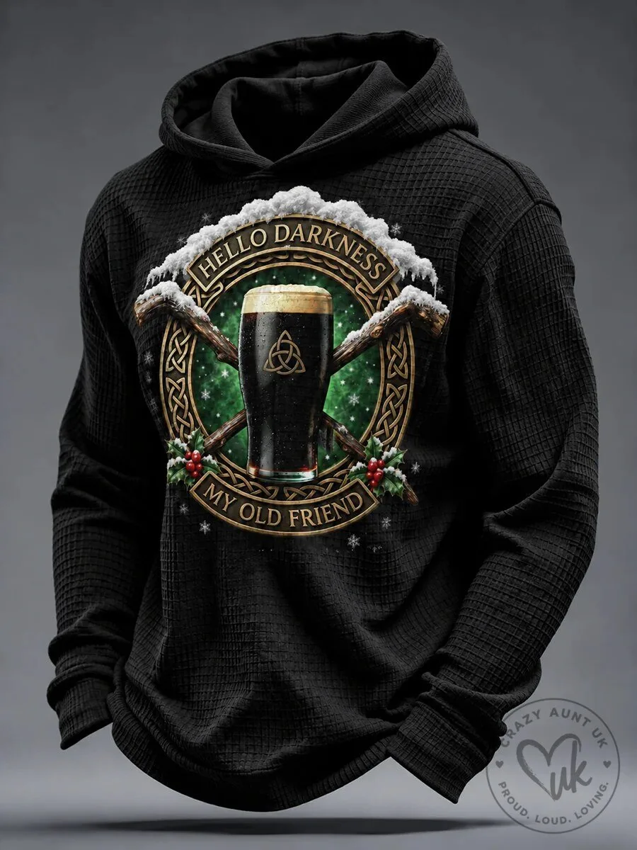 Hello Darkness My Old Friend Irish Christmas Beer Celtic Knot Hoodie 1 Hello Darkness My Old Friend Irish Christmas Beer Celtic Knot Hoodie