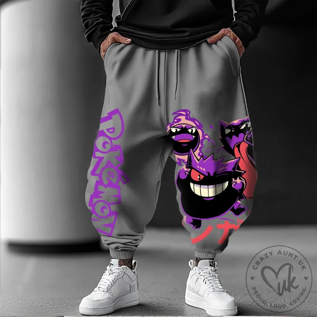 Pokemon Gengar Haunter Arbok Streetwear Jogger Pants Pokemon Gengar Haunter Arbok Streetwear Jogger Pants