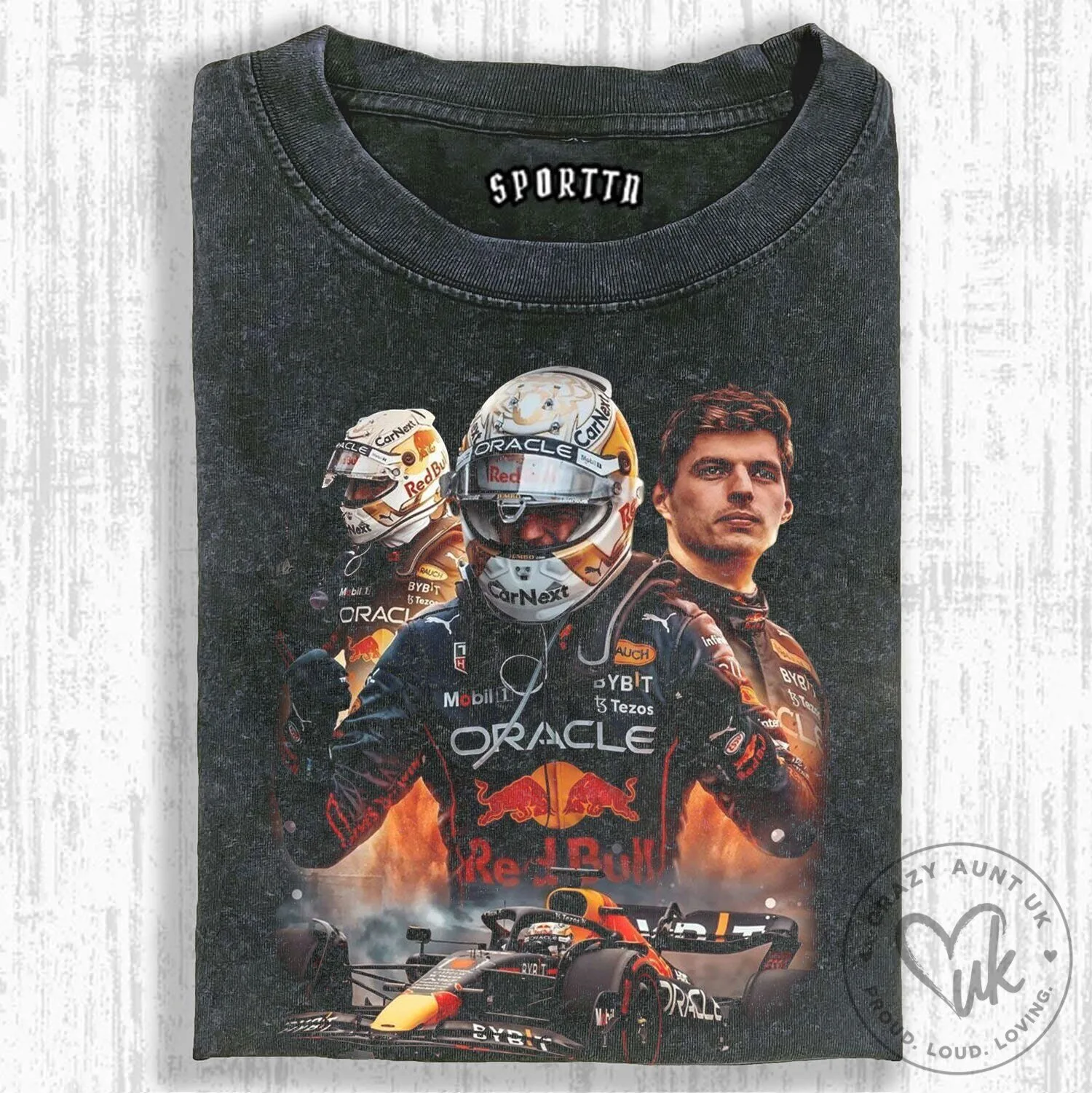 Max Verstappen Formula 1 Racing Champion Driver Graphic T-Shirt