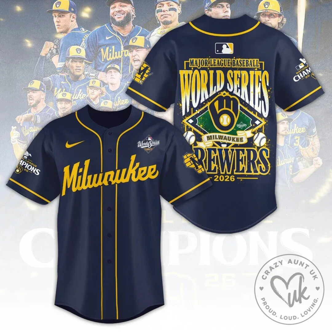 2026 World Series Champions Baseball Jersey - Milwaukee Brewers