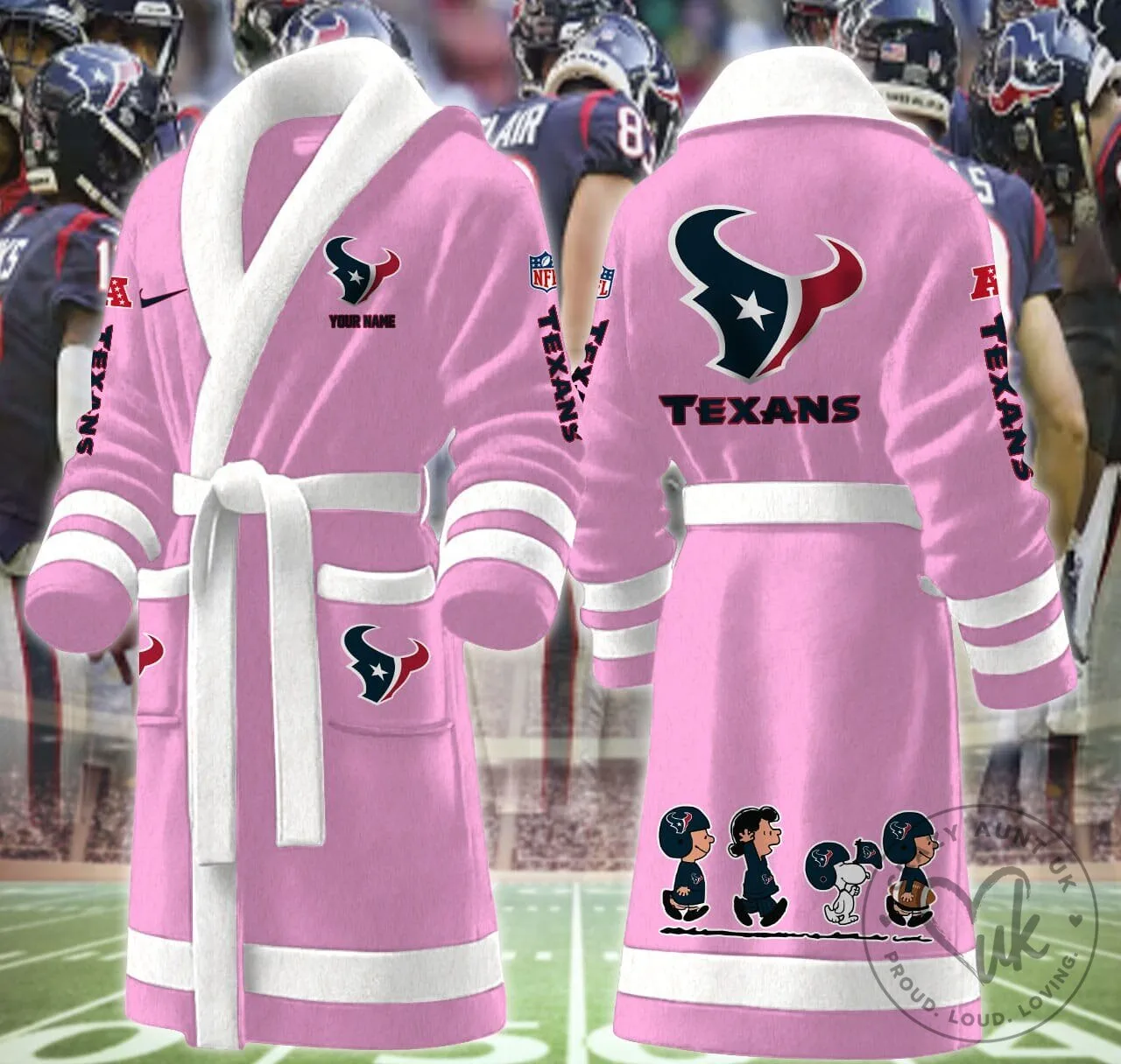 Houston Texans Snoopy Peanuts Football Team Fan Adult Bathrobe 14 Houston Texans Snoopy Peanuts Football Team Fan Adult Bathrobe