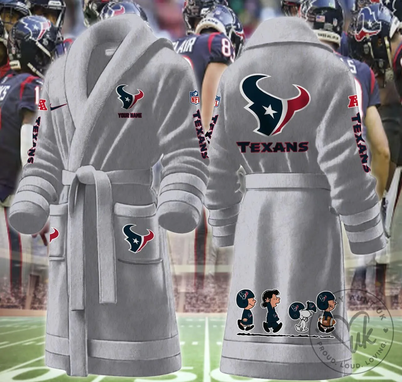 Houston Texans Snoopy Peanuts Football Team Fan Adult Bathrobe 20 Houston Texans Snoopy Peanuts Football Team Fan Adult Bathrobe