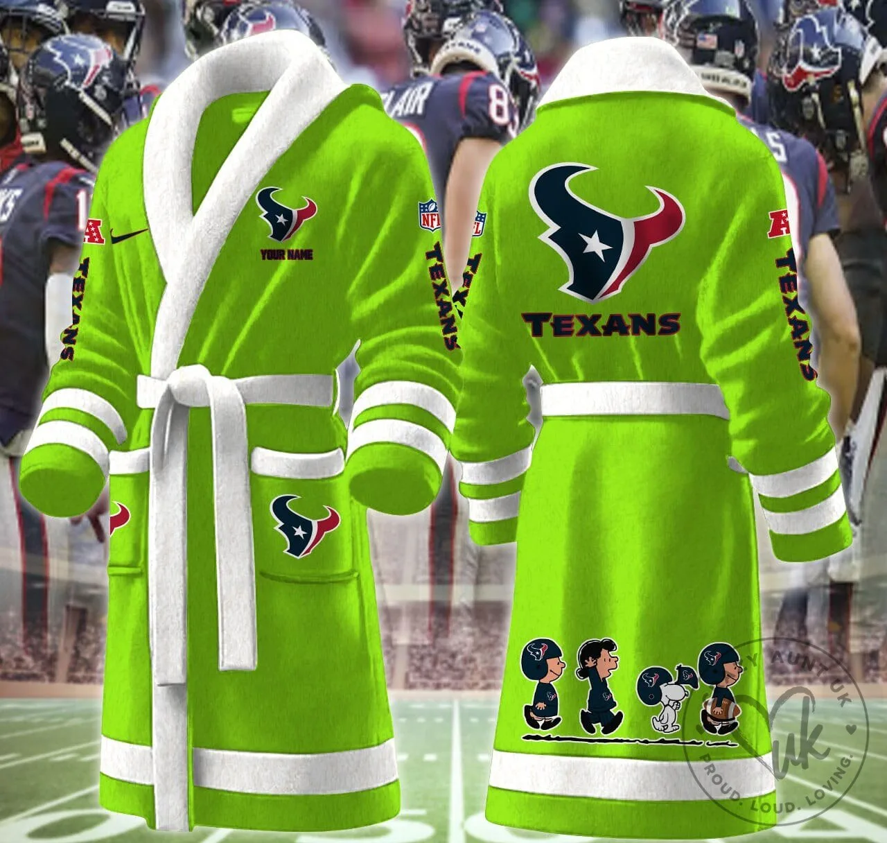 Houston Texans Snoopy Peanuts Football Team Fan Adult Bathrobe 21 Houston Texans Snoopy Peanuts Football Team Fan Adult Bathrobe