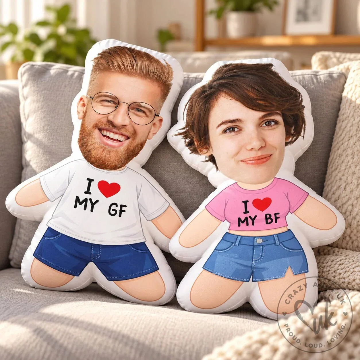 Personalized Couple Photo Face Body Pillow - Custom Boyfriend Girlfriend Gift 12 Personalized Couple Photo Face Body Pillow - Custom Boyfriend Girlfriend Gift