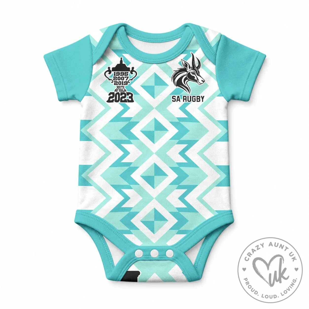 South Africa Rugby Springboks World Cup Winners 2023 Commemorative Baby Bodysuit