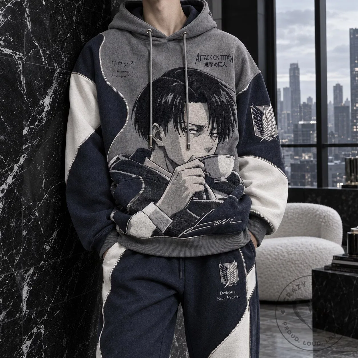 Attack On Titan Levi Ackerman Humanity's Strongest Soldier Hoodie