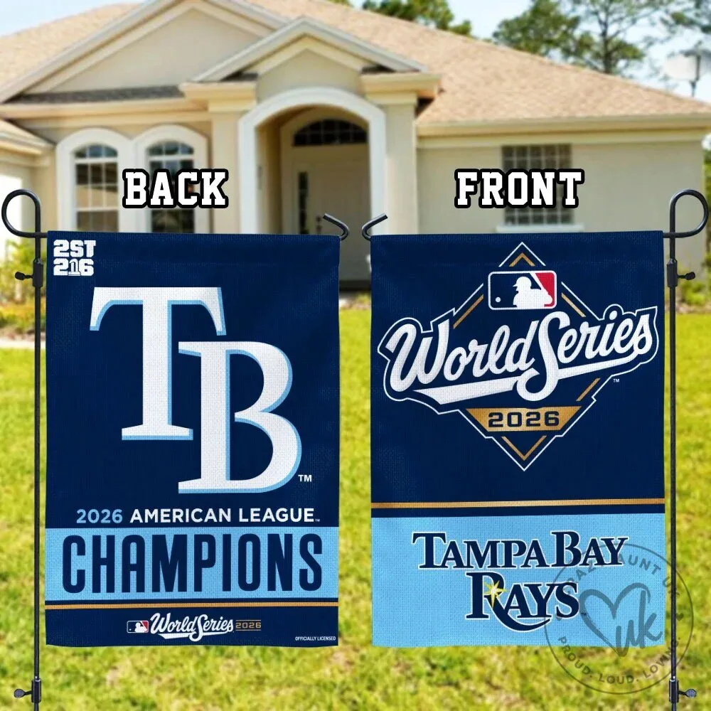 Tampa Bay Rays 2026 American League Champions World Series Garden Flag