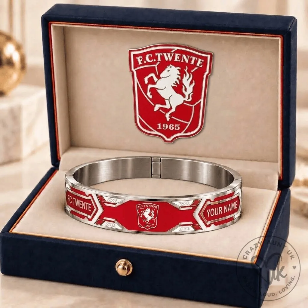 FC Twente Eredivisie Football Club Personalized Stainless Steel Bracelet